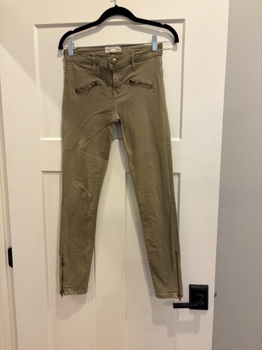 Current/Elliott Green Zipper Skinny